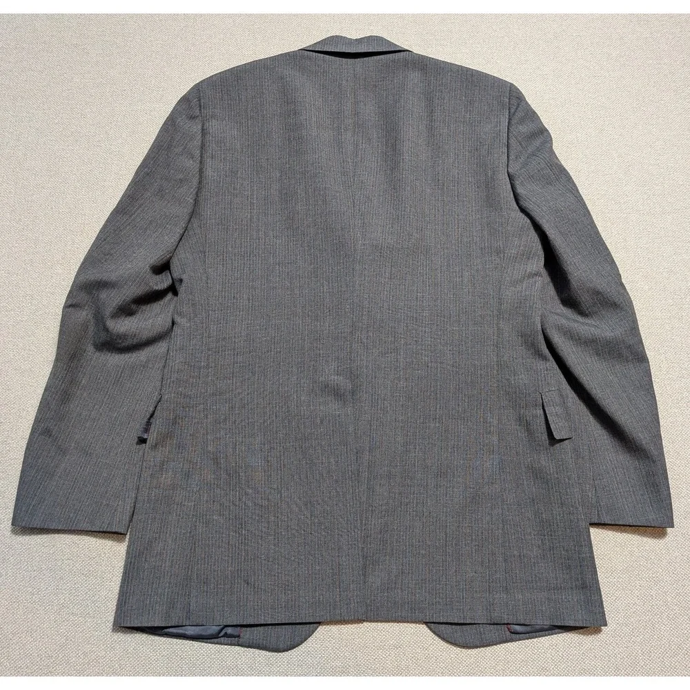 Hart Schaffner Marx Men's Blazer 36S Gray Pinstripe Suit Jacket Wool